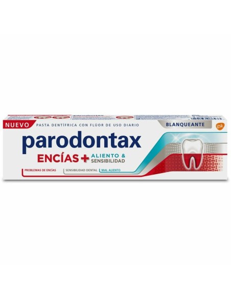 Parodontax Pasta de Dientes Encías+Aliento Sensibilidad Blanqueante 75 ml