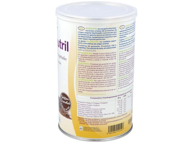 Vegenutril Prot.Guisante Chocolate Bote 300Gr.