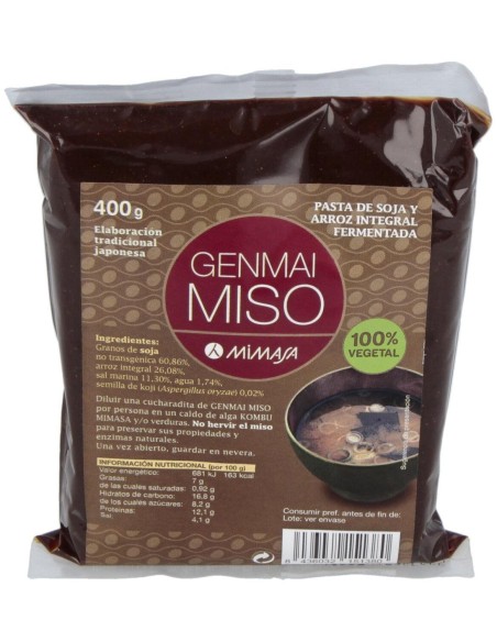 Mimasa Genmai Miso Arroz Int Bolsa 400G