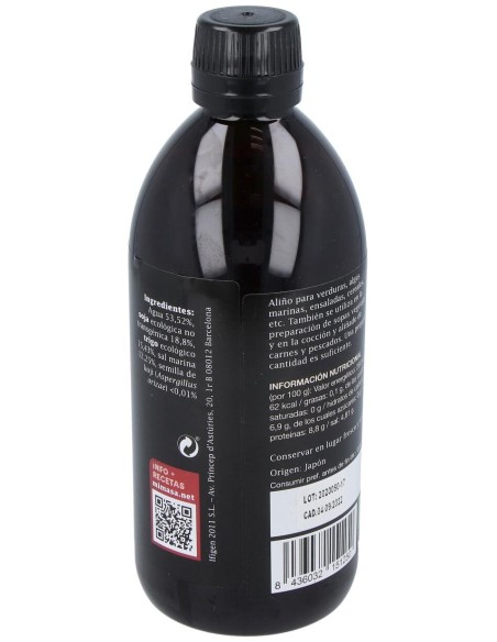 Salsa De Soja Tamari-Shoyu 500Ml. Bio