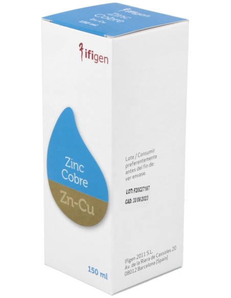 Zinc-Cobre (Zn-Cu) Oligoelementos 150Ml.