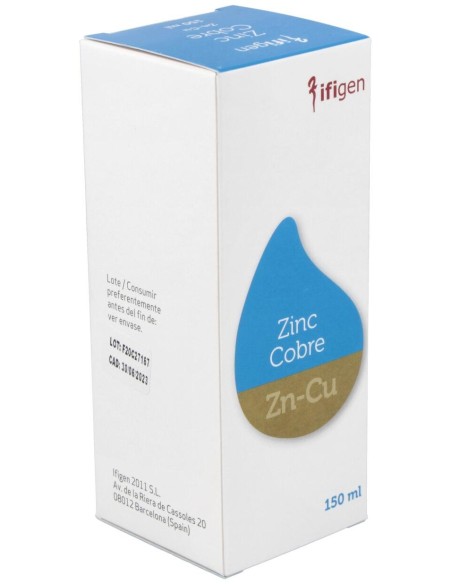 Zinc-Cobre (Zn-Cu) Oligoelementos 150Ml.