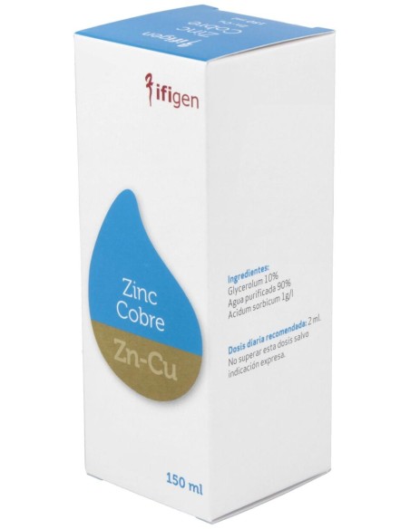 Zinc-Cobre (Zn-Cu) Oligoelementos 150Ml.
