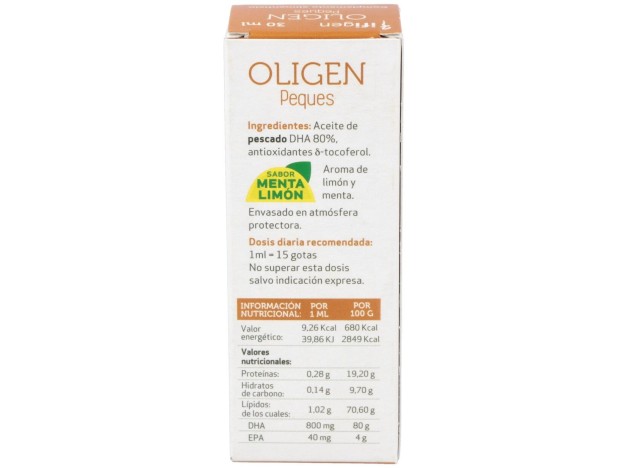 Oligen Peques Dha 80% Tg Enzimatico 30Ml.