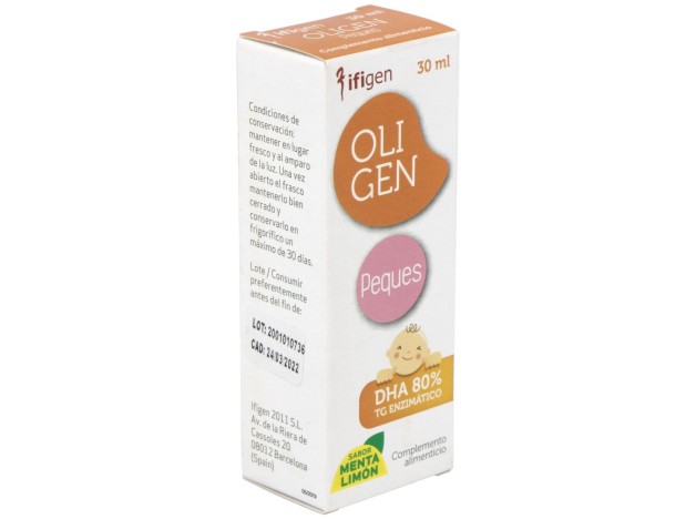 Oligen Peques Dha 80% Tg Enzimatico 30Ml.