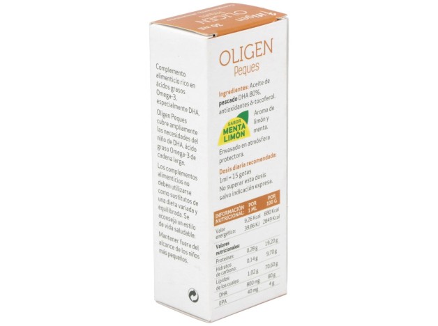 Oligen Peques Dha 80% Tg Enzimatico 30Ml.
