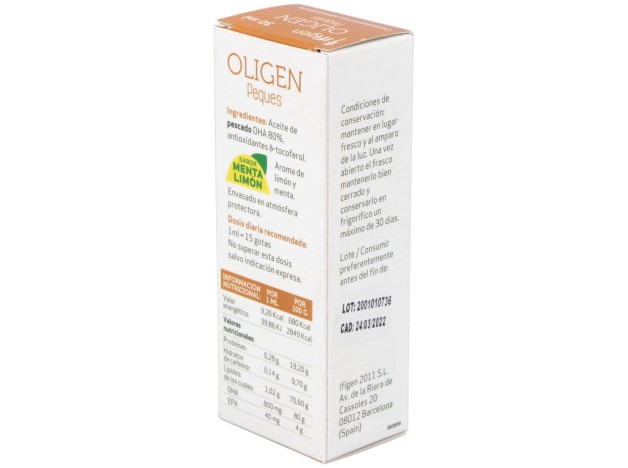 Oligen Peques Dha 80% Tg Enzimatico 30Ml.