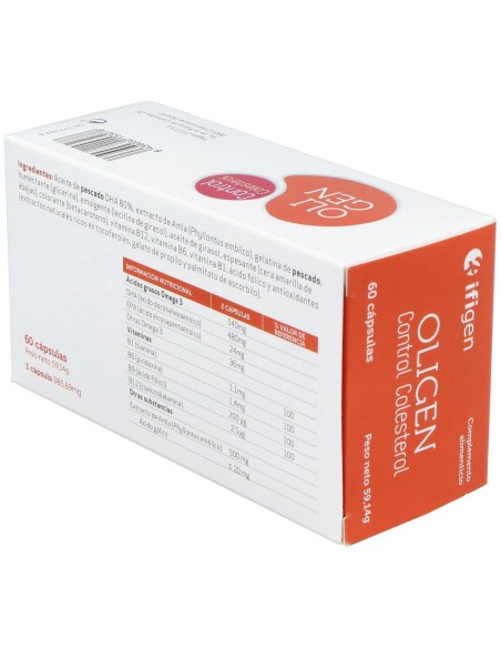 Ifigen Oligen Control Colesterol Dha 80% 60Caps