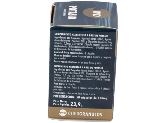 Waydiet Natural Potasio Oligogranulo 50Caps