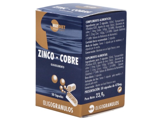 Waydiet Natural Products Zinc-Cobre...