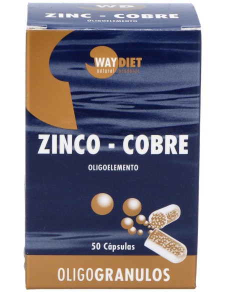 Waydiet Natural Products Zinc-Cobre Oligogranulos 50Caps