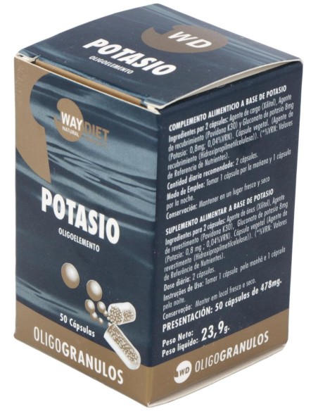 Waydiet Natural Potasio Oligogranulo 50Caps