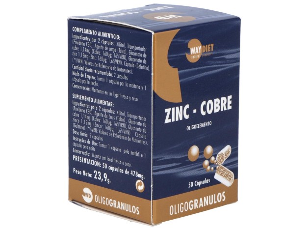 Waydiet Natural Products Zinc-Cobre...