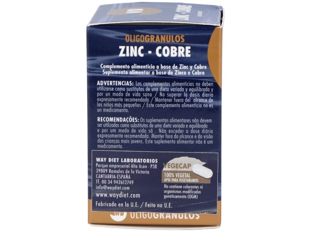 Waydiet Natural Products Zinc-Cobre...