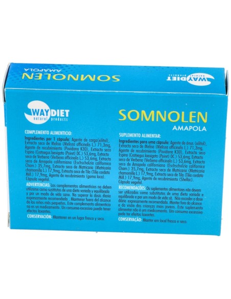 Waydiet Somnolem Amapola 30Caps