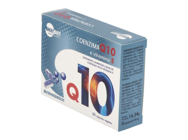 Waydiet Natural Q10 + Vit E 30Caps