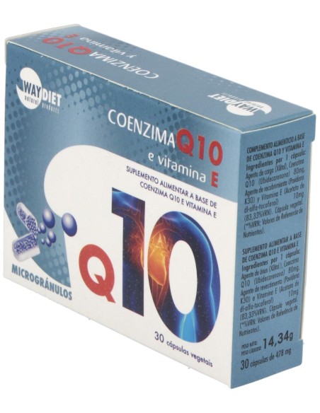 Waydiet Natural Q10 + Vit E 30Caps