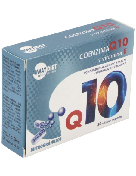 Waydiet Natural Q10 + Vit E 30Caps