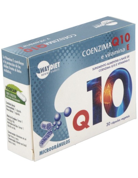 Waydiet Natural Q10 + Vit E 30Caps