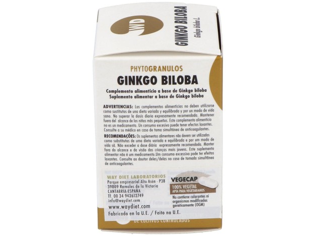 Waydiet Natural Ginko Biloba Phytogranulos 45Caps