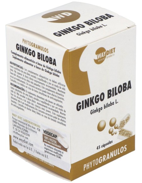 Waydiet Natural Ginko Biloba Phytogranulos 45Caps