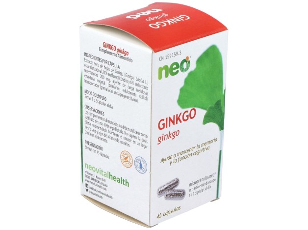 Ginkgo Biloba Microgranulos Neo 45Cap.