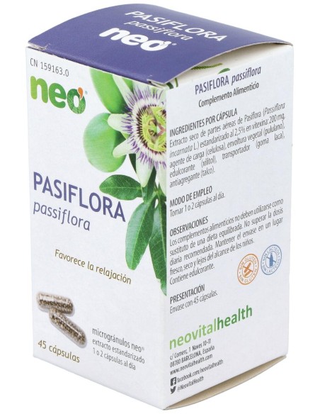 Pasiflora Microgranulos Neo 45Cap.