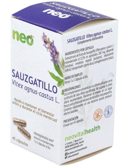 Sauzgatillo Microgranulos Neo 45Cap.