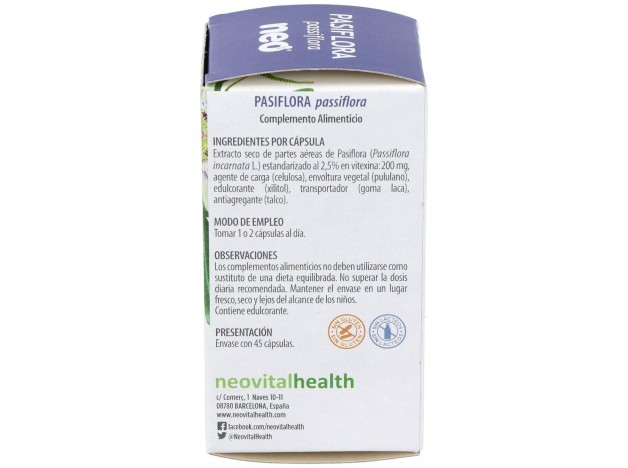 Pasiflora Microgranulos Neo 45Cap.