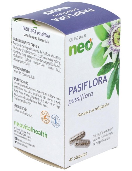Pasiflora Microgranulos Neo 45Cap.