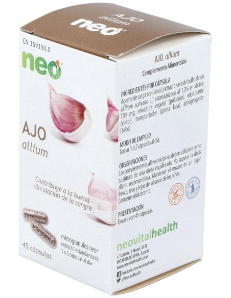 Ajo Microgranulos Neo 45Cap.