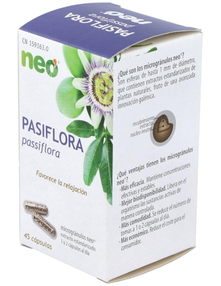 Pasiflora Microgranulos Neo 45Cap.