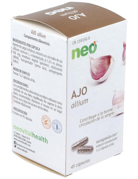 Ajo Microgranulos Neo 45Cap.
