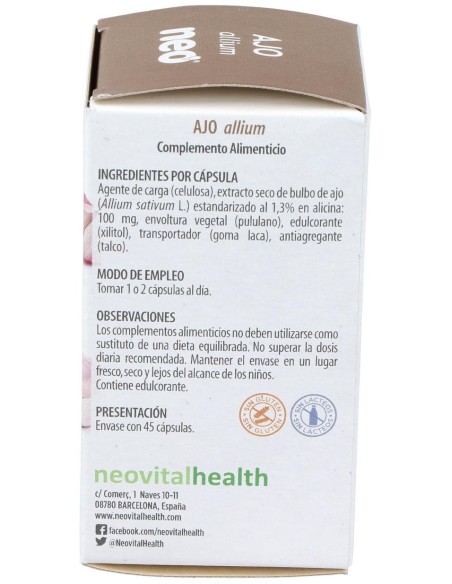 Ajo Microgranulos Neo 45Cap.