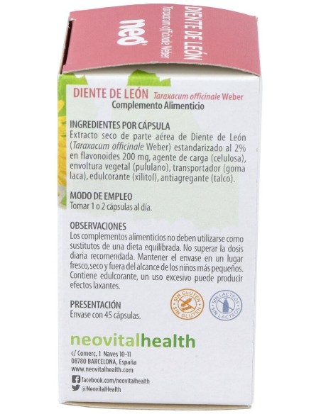 Diente De Leon Microgranulos Neo 45Cap.