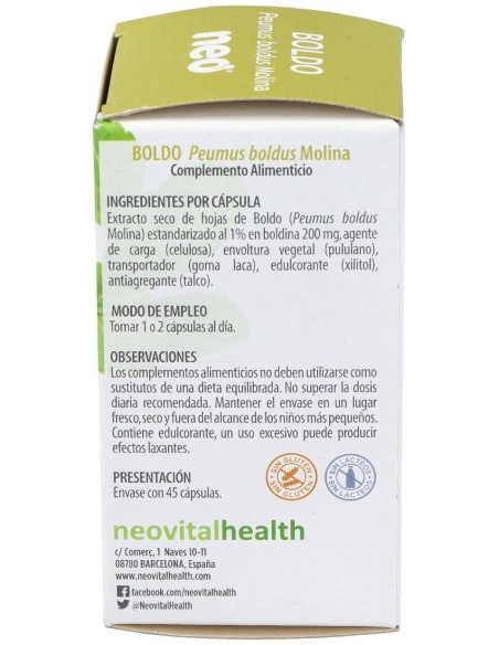 Boldo Microgranulos Neo 45Cap.
