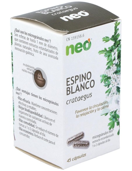 Espino Blanco Microgranulos Neo 45Cap.