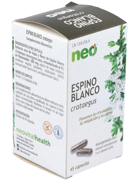 Espino Blanco Microgranulos Neo 45Cap.