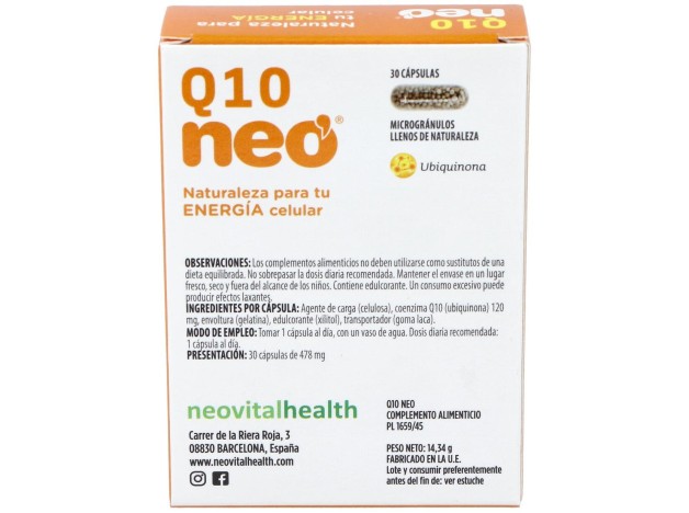 Neovital Coenzima Q10 30Cáps