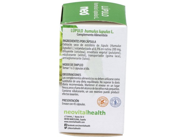 Lupulo Microgranulos Neo 45Cap.