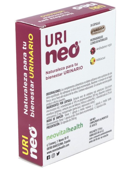 Uri-Neo® Arándano Rojo 500Mg 30Cáps