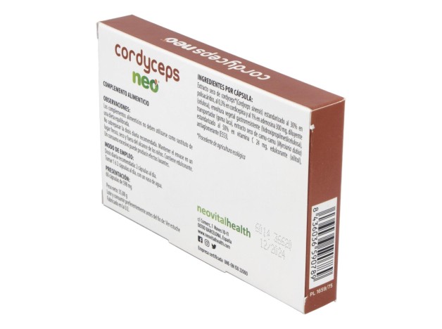 Neovital Health Cordyceps Neo 60Cáps