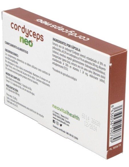 Neovital Health Cordyceps Neo 60Cáps