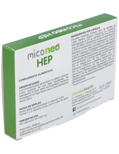 Neovital Health Mico Neo Hep 60Cáps
