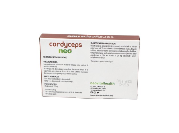 Neovital Health Cordyceps Neo 60Cáps