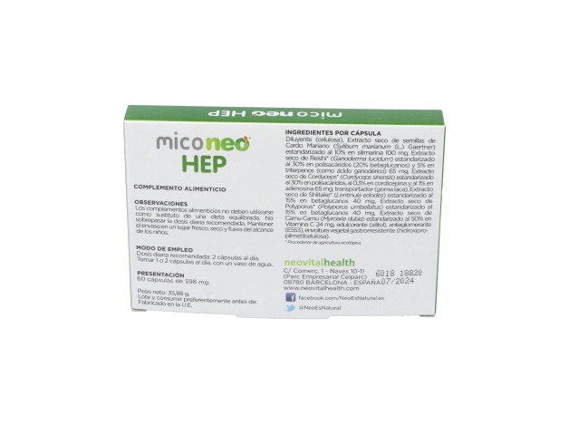 Neovital Health Mico Neo Hep 60Cáps