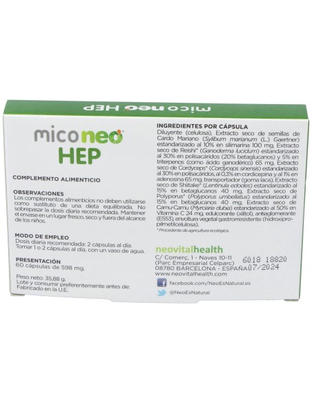 Neovital Health Mico Neo Hep 60Cáps