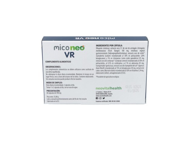 Neovital Health Mico Neo Vr 60Cáps
