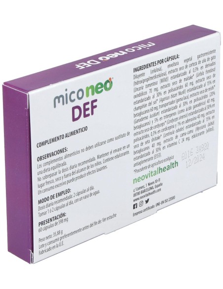 Neovital Health Mico Neo Def 60Cáps