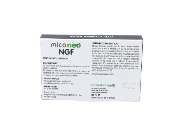 Neovital Health Mico Neo Ngf 60Cáps